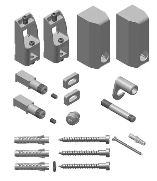 Kermi Befestigungs-Set 20 AK3/-E, RAL9016, ZB03460001